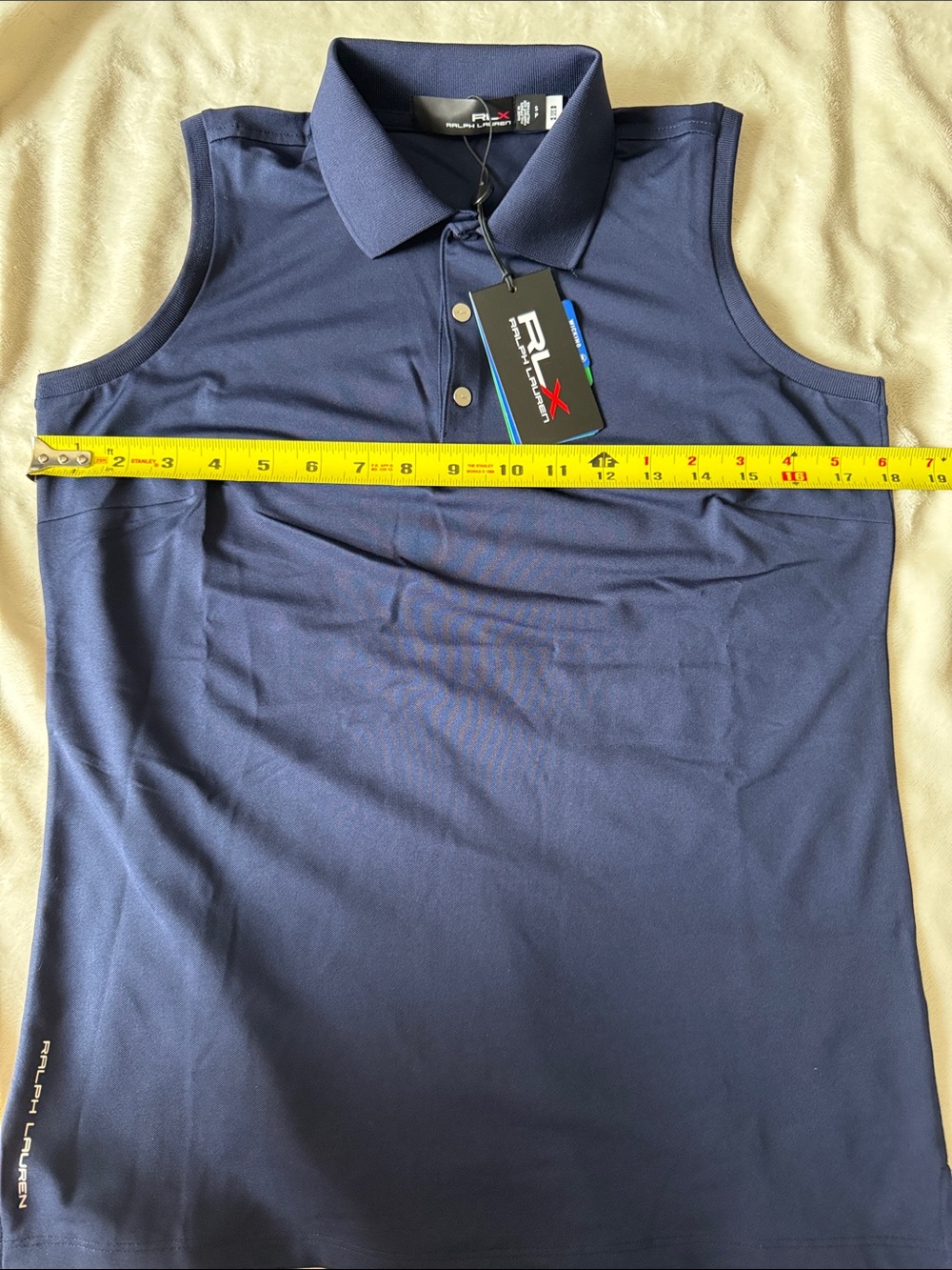 Ralph Lauren RLX Classic Fit Sleeveless Polo Shirt-size S (BNWT) - Picture 9 of 11